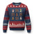 Cute Christmas Chicken With Xmas Coquette Bow Ugly Christmas Sweater TS12 Navy Red Print Your Wear