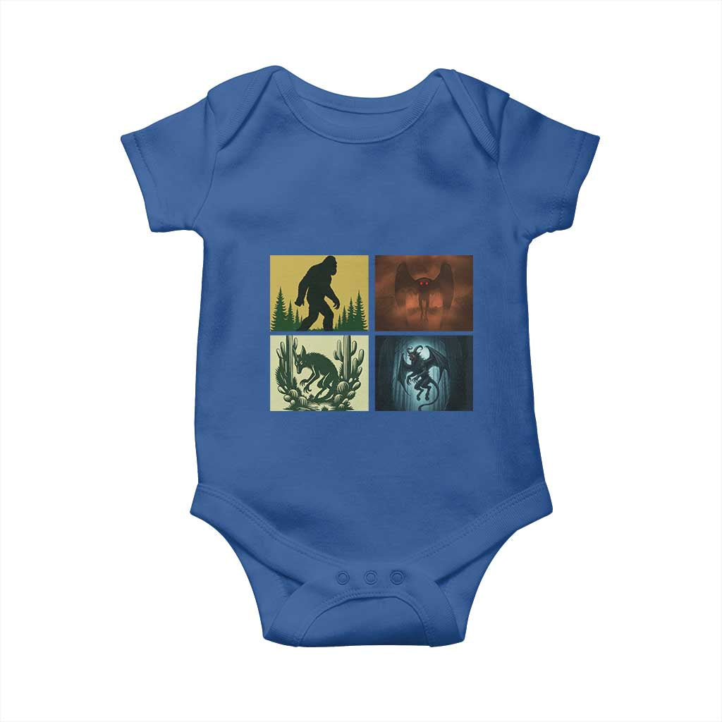 Mothman Bigfoot Chupacabra Jersey Devil Baby Onesie Cryptid Legends Gift TS12 Royal Blue Print Your Wear