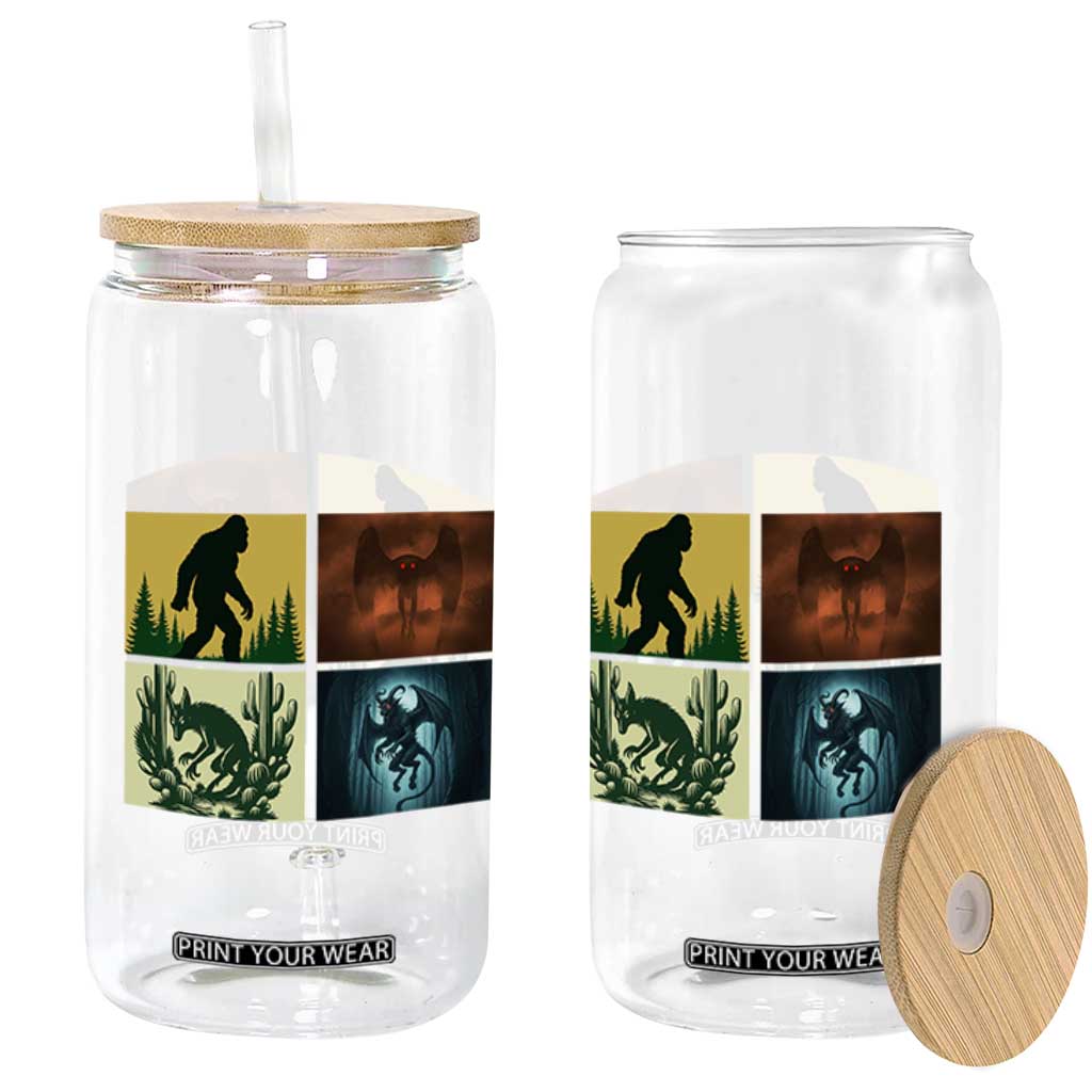 Mothman Bigfoot Chupacabra Jersey Devil Glass Can Cryptid Legends Gift TS12 Print Your Wear