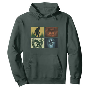 Mothman Bigfoot Chupacabra Jersey Devil Hoodie Cryptid Legends Gift TS12 Dark Forest Green Print Your Wear