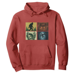 Mothman Bigfoot Chupacabra Jersey Devil Hoodie Cryptid Legends Gift TS12 Red Print Your Wear