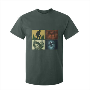 Mothman Bigfoot Chupacabra Jersey Devil T Shirt For Kid Cryptid Legends Gift TS12 Dark Forest Green Print Your Wear