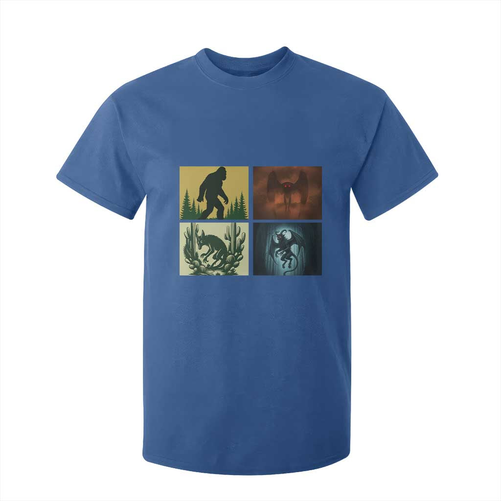 Mothman Bigfoot Chupacabra Jersey Devil T Shirt For Kid Cryptid Legends Gift TS12 Royal Blue Print Your Wear