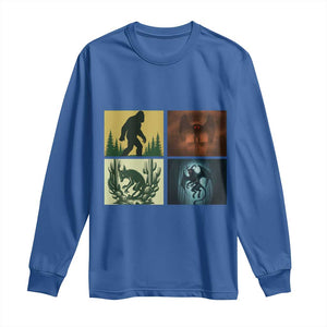 Mothman Bigfoot Chupacabra Jersey Devil Long Sleeve Shirt Cryptid Legends Gift TS12 Royal Blue Print Your Wear