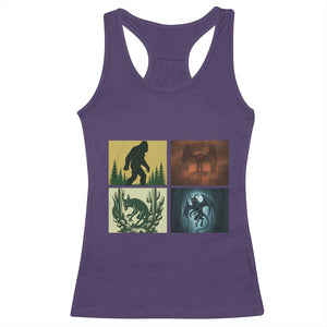 Mothman Bigfoot Chupacabra Jersey Devil Racerback Tank Top Cryptid Legends Gift TS12 Purple Print Your Wear
