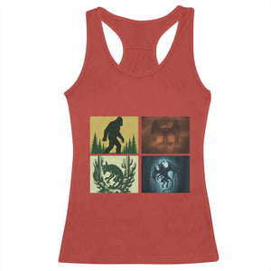 Mothman Bigfoot Chupacabra Jersey Devil Racerback Tank Top Cryptid Legends Gift TS12 Red Print Your Wear