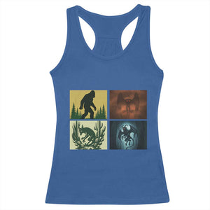 Mothman Bigfoot Chupacabra Jersey Devil Racerback Tank Top Cryptid Legends Gift TS12 Royal Blue Print Your Wear