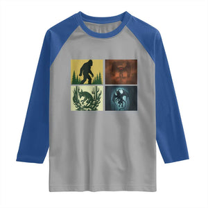 Mothman Bigfoot Chupacabra Jersey Devil Raglan Shirt Cryptid Legends Gift TS12 Sport Gray Royal Print Your Wear