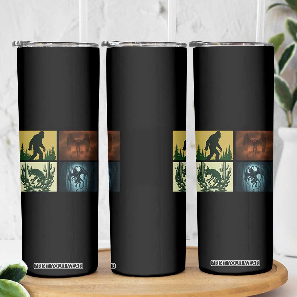 Mothman Bigfoot Chupacabra Jersey Devil Skinny Tumbler Cryptid Legends Gift TS12 Print Your Wear
