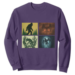 Mothman Bigfoot Chupacabra Jersey Devil Sweatshirt Cryptid Legends Gift TS12 Purple Print Your Wear