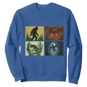 Mothman Bigfoot Chupacabra Jersey Devil Sweatshirt Cryptid Legends Gift TS12 Royal Blue Print Your Wear