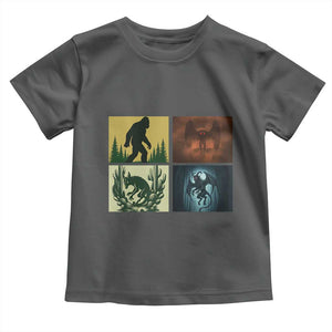 Mothman Bigfoot Chupacabra Jersey Devil Toddler T Shirt Cryptid Legends Gift TS12 Dark Heather Print Your Wear