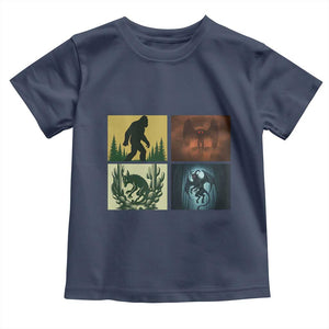 Mothman Bigfoot Chupacabra Jersey Devil Toddler T Shirt Cryptid Legends Gift TS12 Navy Print Your Wear