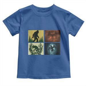 Mothman Bigfoot Chupacabra Jersey Devil Toddler T Shirt Cryptid Legends Gift TS12 Royal Blue Print Your Wear