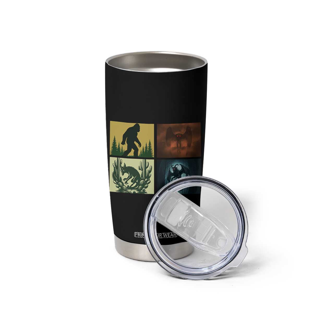 Mothman Bigfoot Chupacabra Jersey Devil Tumbler Cup Cryptid Legends Gift TS12 Print Your Wear
