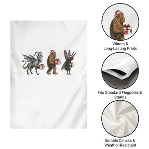 Christmas Cryptid Gift Garden Flag Bigfoot Jersey Devil Mothman Santa TS12 Print Your Wear