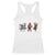 Christmas Cryptid Gift Racerback Tank Top Bigfoot Jersey Devil Mothman Santa TS12 White Print Your Wear