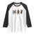 Christmas Cryptid Gift Raglan Shirt Bigfoot Jersey Devil Mothman Santa TS12 White Black Print Your Wear