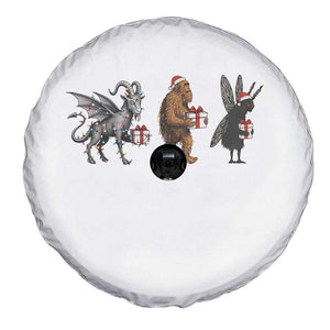 Christmas Cryptid Gift Spare Tire Cover Bigfoot Jersey Devil Mothman Santa TS12 Print Your Wear