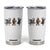 Christmas Cryptid Gift Tumbler Cup Bigfoot Jersey Devil Mothman Santa TS12 White Print Your Wear