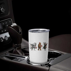 Christmas Cryptid Gift Tumbler Cup Bigfoot Jersey Devil Mothman Santa TS12 Print Your Wear