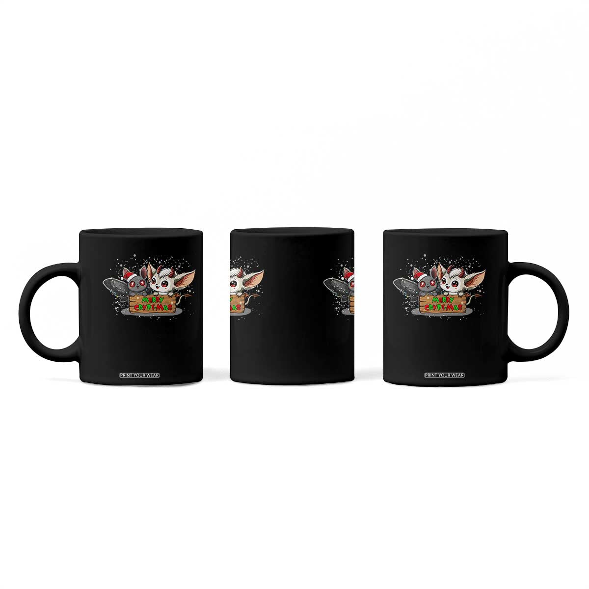 Mothman And Jersey Devil Coffee Mug Merry Cryptmas Funny Holiday Gift TS12 Print Your Wear