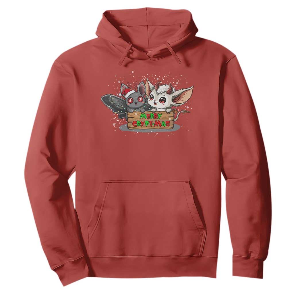 Mothman And Jersey Devil Hoodie Merry Cryptmas Funny Holiday Gift TS12 Red Print Your Wear