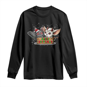 Mothman And Jersey Devil Long Sleeve Shirt Merry Cryptmas Funny Holiday Gift TS12 Black Print Your Wear