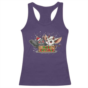 Mothman And Jersey Devil Racerback Tank Top Merry Cryptmas Funny Holiday Gift TS12 Purple Print Your Wear