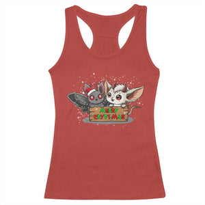 Mothman And Jersey Devil Racerback Tank Top Merry Cryptmas Funny Holiday Gift TS12 Red Print Your Wear