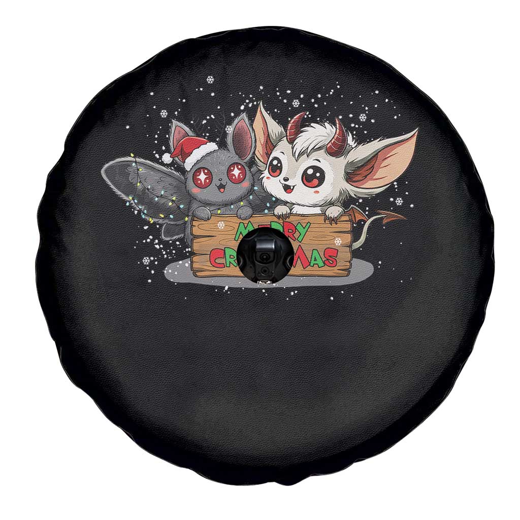 Mothman And Jersey Devil Spare Tire Cover Merry Cryptmas Funny Holiday Gift TS12 Print Your Wear