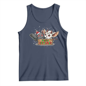 Mothman And Jersey Devil Tank Top Merry Cryptmas Funny Holiday Gift TS12 Navy Print Your Wear
