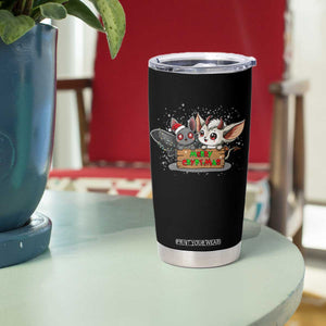 Mothman And Jersey Devil Tumbler Cup Merry Cryptmas Funny Holiday Gift TS12 Print Your Wear
