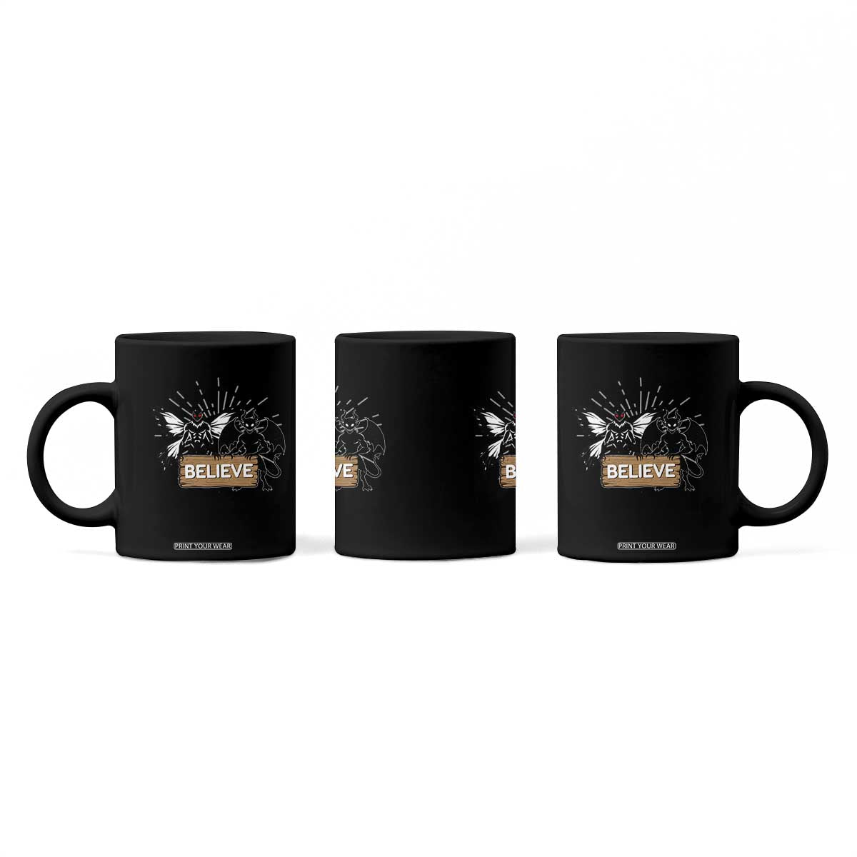 Mothman Jersey Devil Coffee Mug Believe Cryptid Folklore Gift TS12 Print Your Wear