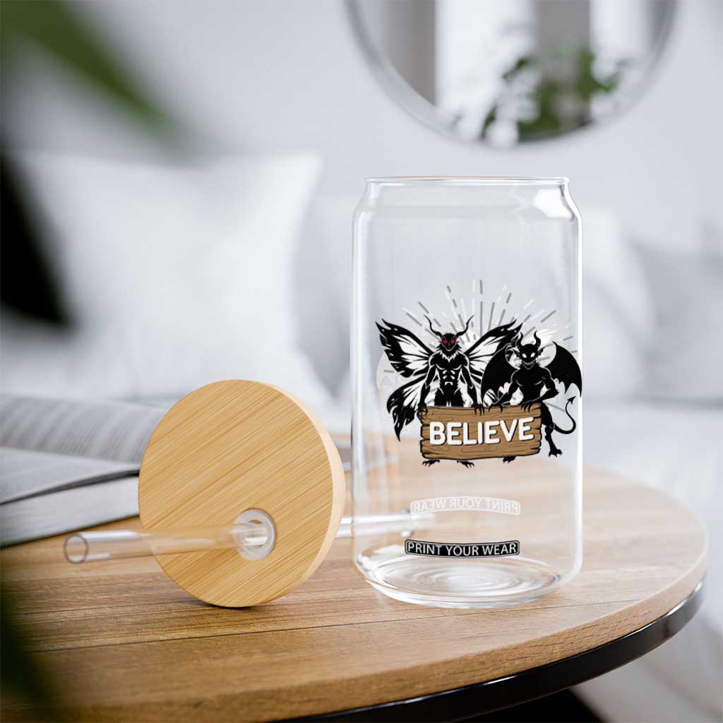 Mothman Jersey Devil Glass Can Believe Cryptid Folklore Gift TS12 Print Your Wear