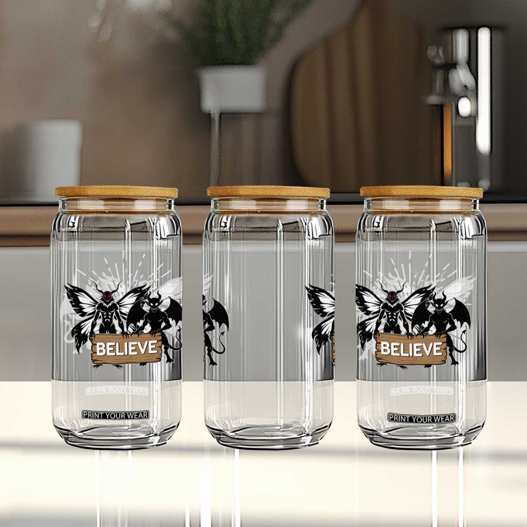Mothman Jersey Devil Glass Can Believe Cryptid Folklore Gift TS12 Print Your Wear