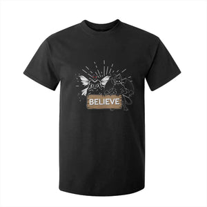 Mothman Jersey Devil T Shirt For Kid Believe Cryptid Folklore Gift TS12 Black Print Your Wear