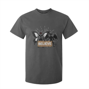 Mothman Jersey Devil T Shirt For Kid Believe Cryptid Folklore Gift TS12 Dark Heather Print Your Wear