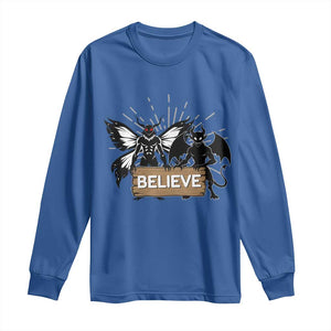 Mothman Jersey Devil Long Sleeve Shirt Believe Cryptid Folklore Gift TS12 Royal Blue Print Your Wear