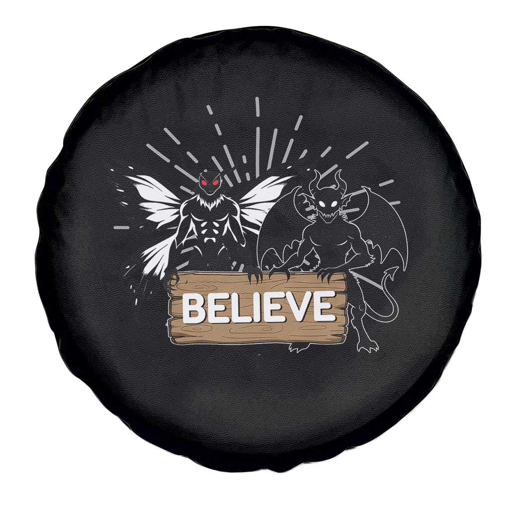 Mothman Jersey Devil Spare Tire Cover Believe Cryptid Folklore Gift TS12 Print Your Wear