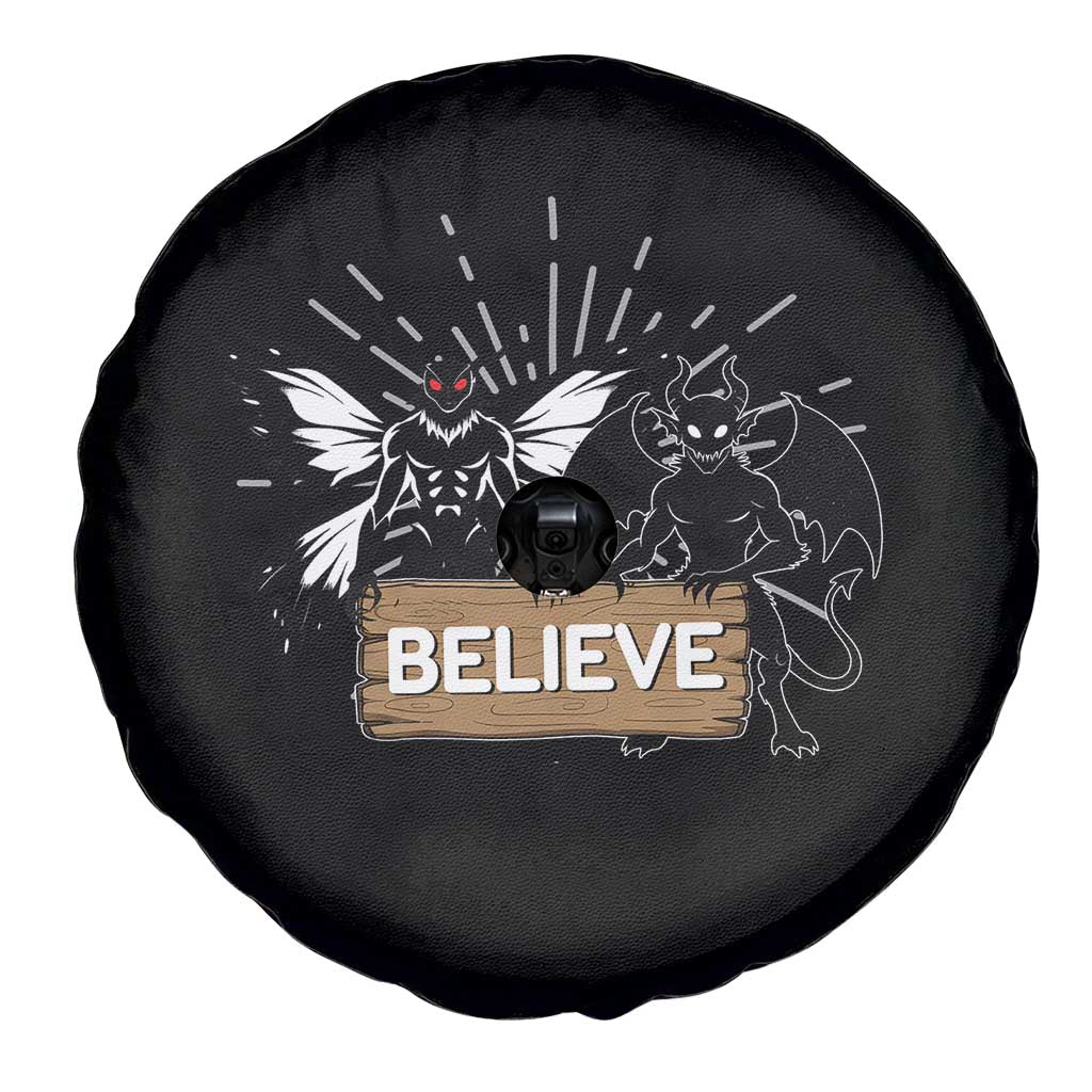 Mothman Jersey Devil Spare Tire Cover Believe Cryptid Folklore Gift TS12 Print Your Wear