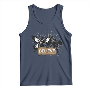 Mothman Jersey Devil Tank Top Believe Cryptid Folklore Gift TS12 Navy Print Your Wear