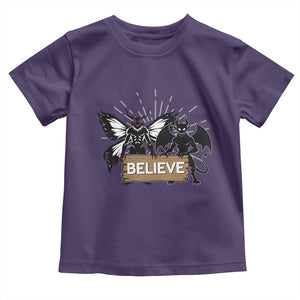 Mothman Jersey Devil Toddler T Shirt Believe Cryptid Folklore Gift TS12 Purple Print Your Wear