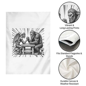 Bigfoot Jersey Devil Garden Flag Arm Wrestling Funny Cryptid Gift TS12 Print Your Wear