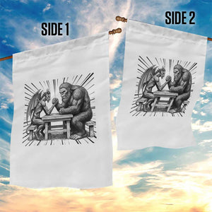 Bigfoot Jersey Devil Garden Flag Arm Wrestling Funny Cryptid Gift TS12 Print Your Wear