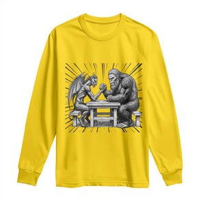 Bigfoot Jersey Devil Long Sleeve Shirt Arm Wrestling Funny Cryptid Gift TS12 Daisy Print Your Wear