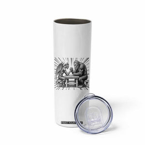Bigfoot Jersey Devil Skinny Tumbler Arm Wrestling Funny Cryptid Gift TS12 Print Your Wear