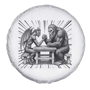 Bigfoot Jersey Devil Spare Tire Cover Arm Wrestling Funny Cryptid Gift TS12 Print Your Wear