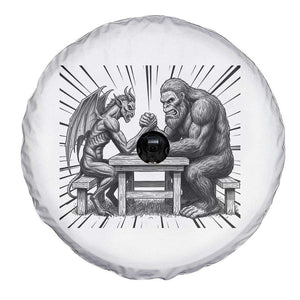Bigfoot Jersey Devil Spare Tire Cover Arm Wrestling Funny Cryptid Gift TS12 Print Your Wear