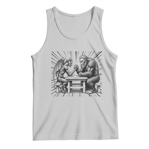 Bigfoot Jersey Devil Tank Top Arm Wrestling Funny Cryptid Gift TS12 Ash Print Your Wear